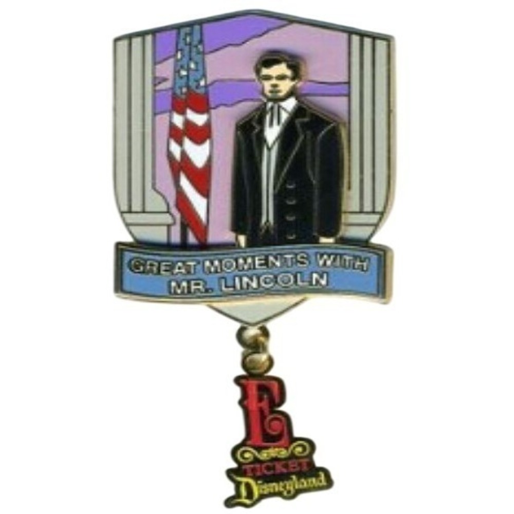 Disney Pin E Ticket Great Moments with Mr. Lincoln 44952 DLR Passholder LE 1500